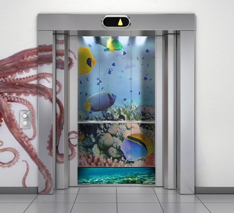 Elevator Door Design, Elevator Advertising, Quantum Entanglement, Elevator Design, Glass Elevator, Elevator Door, Game Of Thrones Fans, Crazy Stuff, International Day