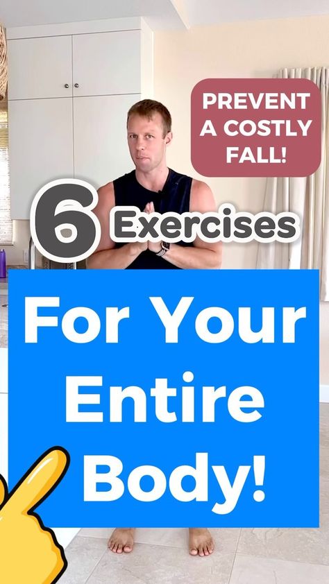 6 exercises that you can do at home to help to prevent a costly fall. Mobility is so important, and we need to practice these movements in… | Instagram Grow Young Fitness, Exercise Squats, Fall Prevention Exercises, Female Health, Waffles Recipe, Improve Balance, Balance Exercises, Exercise Tips, Senior Fitness