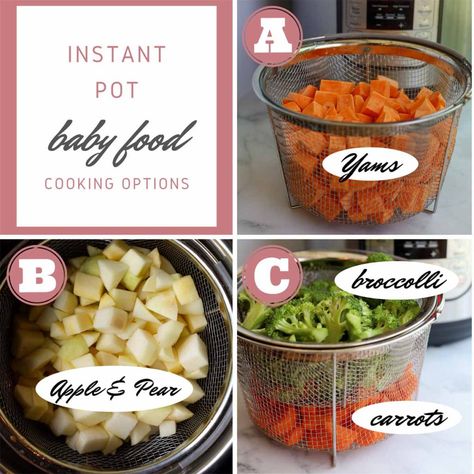 Baby Food Steamer, Instant Pot Baby Food, Steamed Sweet Potato, Baby Fruit, Ninja Recipes, Baby Foods, Food Homemade, Homemade Baby Foods, Toddler Food