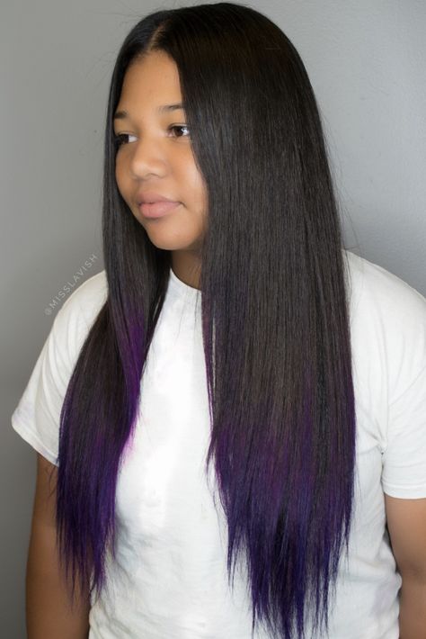 Purple dip tip ends Purple Hair Ends, Purple Ends Hair, Dye Ideas, Hair Dye, Purple Hair, Dyed Hair, Dip, Hair Hair, Hair Makeup