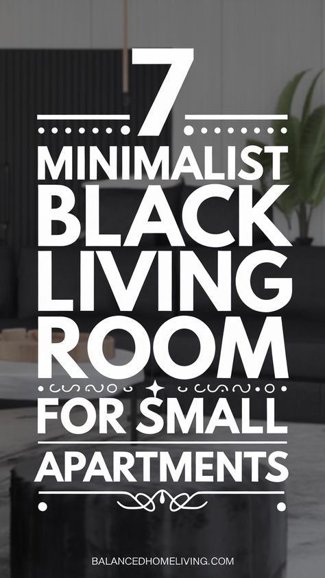 Who says small spaces can’t be stylish? These 7 minimalist black living room ideas prove that less is more—sleek, clutter-free, and oh-so-chic. Whether you're into modern, cozy, or a little edgy, these designs will help you maximize space without sacrificing style. Save this pin for your next apartment glow-up! 🏡🛋️ #MinimalistLivingRoom #SmallApartmentDecor #BlackLivingRoom Minimalist Black Living Room, Cozy Black Living Room, Black Living Room Ideas, Ideas For Small Apartments, Black Sectional, Black Living, Inviting Living Room, Black Living Room, Small Apartment Decorating