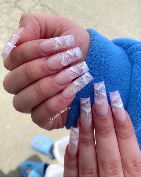 cloud nails, cloud acrylic nails, acrylic nails, 3d flower acrylic nails, acrylic nail art designs, spring nail designs 2022, acrylic nail ideas, cute acrylic nail ideas, spring nails acrylic, spring acrylic nails 2022, nail art designs 2022, nail designs 2022 Cloud Nails, Acrylic Nail Ideas, Natural Nail Art, Black Acrylic Nails, Spring Acrylic Nails, February Nails, Summer Toe Nails, Transparent Nails, Fall Acrylic Nails