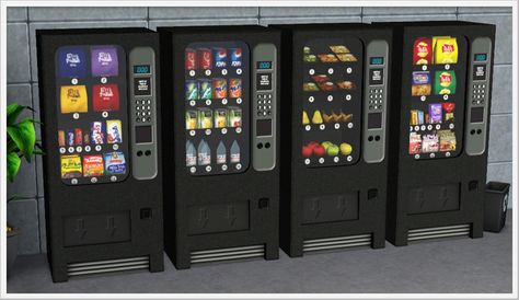 Around the Sims 3 | Custom Content Downloads| Objects | Appliance | Vending Machines Sims4 Food, Around The Sims 4, The Sims 4 Custom Content, Sims Builds, Sims 4 Clutter, Kitchen Clutter, Play Sims, Sims 4 House Design, Sims Games