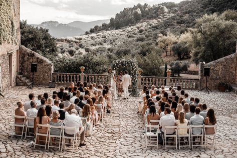 Emma & Jordan | Rue de Seine Mallorca Wedding Dress, Majorca Wedding, Finca Wedding, Tali Photography, Wedding Themes Ideas, Mallorca Wedding, Old Country Houses, Spain Wedding, Glam Boho