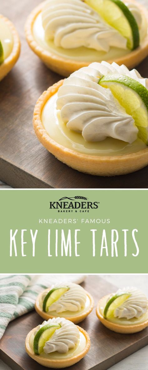 Kneaders' Famous Key Lime Tart Recipe Key Lime Tart Recipe, Lime Tart Recipe, Key Lime Dessert Recipes, Key Lime Tart, Lime Dessert Recipes, Lime Dessert, Key Lime Recipes, Key Lime Tarts, Mini Tart Recipes