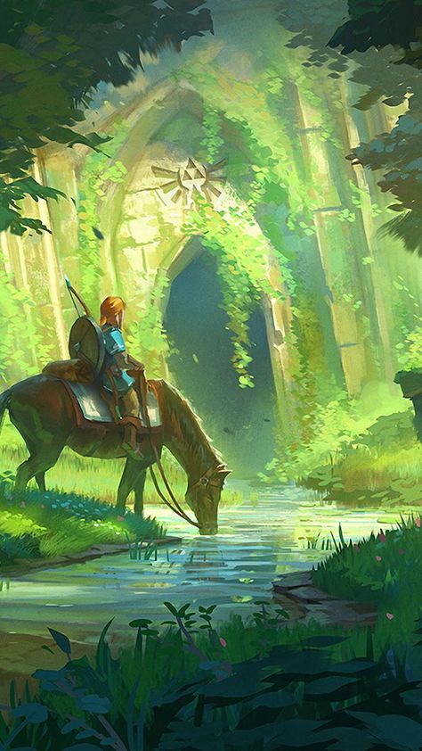 Breath Of The Wild Background, Legend Of Zelda Wallpaper Aesthetic, Breath Of The Wild Aesthetic, Zelda Phone Wallpaper, Zelda Wallpaper Aesthetic, Kokiri Forest, Zelda Wallpaper, Breath Of The Wild Art, Wallpaper Engine