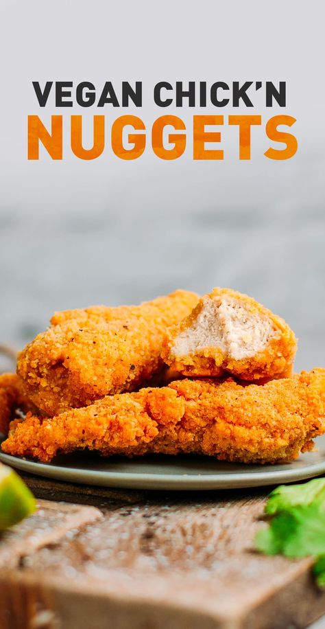 Vegetarian Nuggets, Chickpea Nuggets, Nuggets Chicken, Vegan Chicken Nuggets, Vegan Chickpea, Nuggets Recipe, Chickpea Recipes, God Mat, Canned Chicken