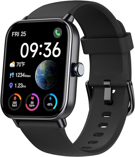 ENOMIR Smart Watch for Women Men with Bluetooth Call,Smartwatch with Alexa Built-in,Heart Rate SpO2 Sleep Monitor,5ATM Waterproof,Step Calorie Activity Trackers and Smartwatches for iOS&Android Phones Running Watch, Partner Workout, Watch For Women, Fitness Watch, Activity Tracker, Watch Faces, Smart Device, Black Friday Deals, Sport Watches