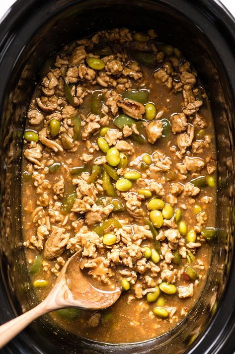 Thai Slow-Cooker Ground Turkey - JoyFoodSunshine Ground Turkey Slow Cooker, Healthy Pancakes Oatmeal, Crockpot Ground Turkey, Mac And Cheese Rezept, Easy Crockpot Recipes Healthy, Ground Turkey Recipes Healthy, Clean Meals, Healthy Ground Turkey, Pastas Recipes