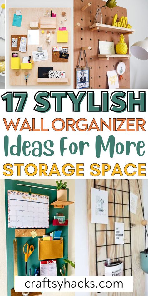 Create a more organized home with wall organizer hacks that fit your style and needs. Whether you’re looking for functional wall organizers or home decor and storage solutions, find the perfect ideas to declutter your space. Pen Storage Diy, Wall Organizer Ideas, Office Wall Storage, Wall Organizer Diy, Bedroom Declutter, School Office Organization, Whiteboard Organization, Kitchen Wall Organizer, Wall Organization System