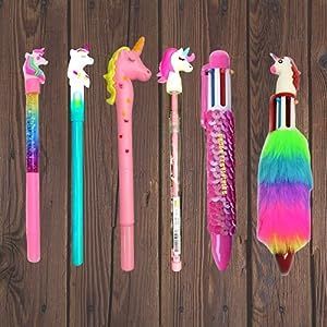 Pen | unicorn pencil | unicorn stationary | Unicorn Combo Set for Girls Kids (Design & Colors As Per Stock Availability) Unicorn Stationary, Birthday Party Return Gifts, Unicorn Pen, Kids Stationery Set, Return Gifts For Kids, Birthday Return Gifts, Stylish Pens, Gel Pens Set, Pen Collection