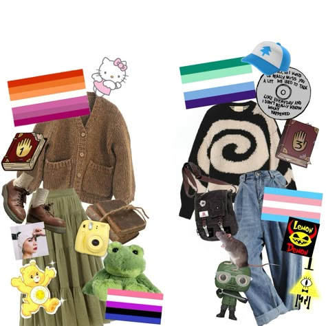 Lesbian Cottagecore Outfits, Cottagecore Lesbian Outfit, Gay Artist Aesthetic, Artistic Style Clothing, Gay Clothing Style, Gay Outfits Aesthetic, Lesbian Outfits Aesthetic, Lesbian Artist Aesthetic, Trans Outfits Ftm