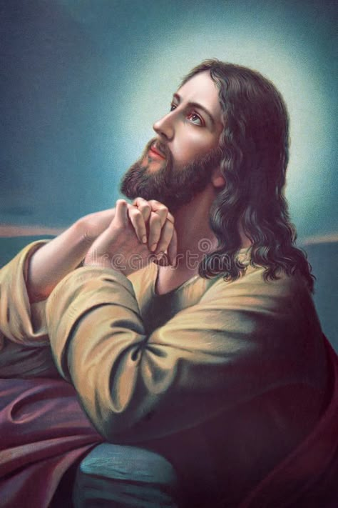 Jesus Christ Painting, Jesus Praying, Jesus And Mary Pictures, Jesus Christ Art, Jesus Photo, Christian Artwork, Pictures Of Jesus Christ, Jesus Painting, Jesus Christ Images