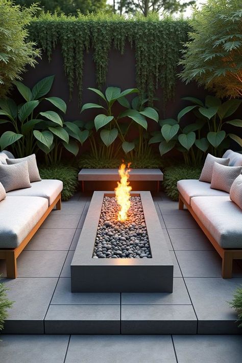 Coastal Fire Pit, Diy Firepit Ideas, Contemporary Fire Pit, Cozy Diy, Modern Fire Pit, Exquisite Gardens, Gathering Table, Memories With Friends, Backyard Design Ideas