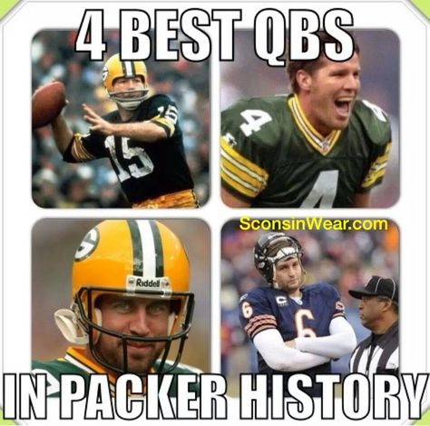 The 4 Best QBs in Packer History...thanks for all the points, Jay. Green Bay Packers Meme, Packers Party, Green Bay Packers Funny, Packers Funny, Sports Joke, Green Bay Packers Vintage, Nfl Funny, Sinking Ship, Jay Cutler