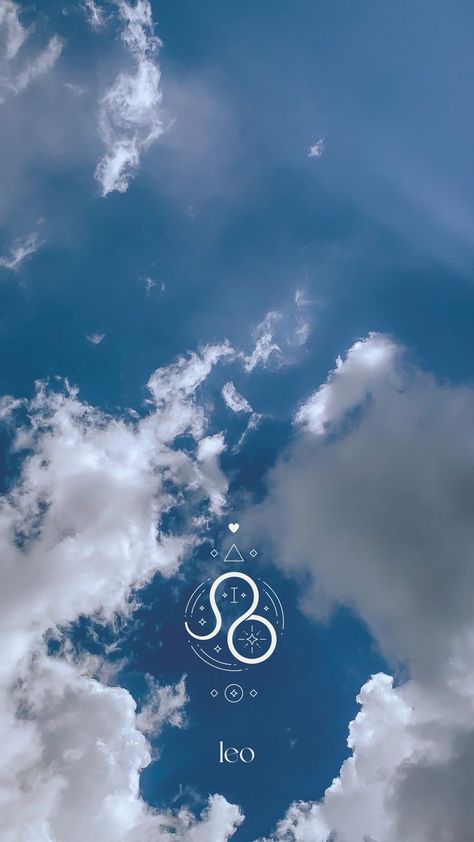 Leo aesthetic astrology cloud theme for phone (iphone and android wallpaper Leo Zodiac Wallpaper, Leo Zodiac Wallpaper Aesthetic, Theme For Phone, Leo Wallpaper, Sagittarius Wallpaper, Leo Aesthetic, Cloud Theme, Blue Background Wallpapers, Leo Zodiac Facts