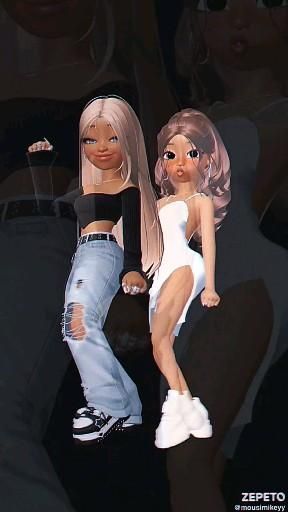 Roblox Outfit Ideas Aesthetic, People Dancing Aesthetic, Zepeto Video, Aesthetic Zepeto Character, Blonde Hair Cartoon, Zepeto Avatar Ideas, Zepeto Character, Best Haircuts For Women, Business Ideas For Women