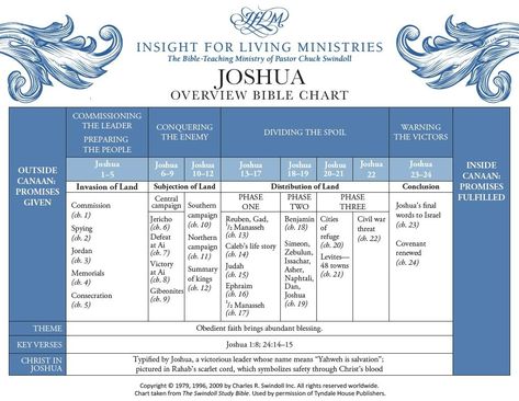 Book of Joshua Overview - Insight for Living Ministries Joshua Bible, Joshua 5, Battle Of Jericho, Book Of Joshua, Chuck Swindoll, Bible In A Year, The Longest Journey, Seek The Lord, High Priest