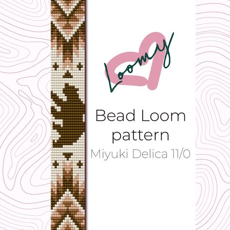 Bead Loom Bookmark, Bead Designs Pattern, Seed Bead Loom Patterns Free, Miyuki Bead, Seed Bead Projects, Beading Loom, Bead Loom Designs, Bead Loom Pattern, Loom Bracelet Patterns