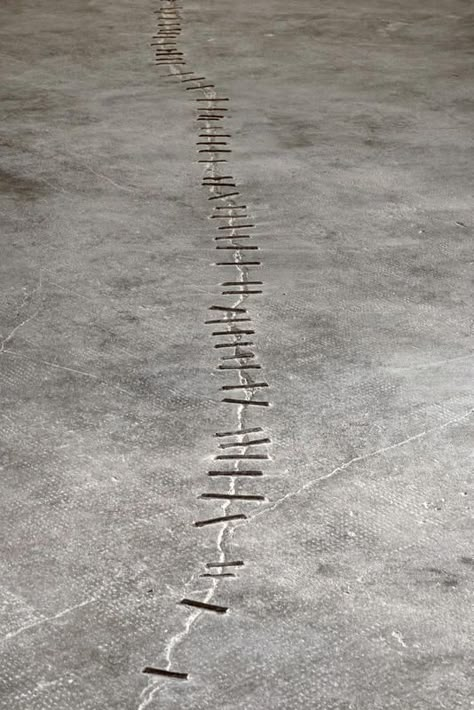 Traditional Repair, Immaterial Injury Land Art, On The Ground, Modern Life, Concrete Floors, Art Plastique, Landscape Architecture, Wabi Sabi, Installation Art, Design Details