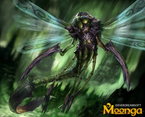 Giant Dragonfly, Best Jobs, Pathfinder Rpg, Fiction Idea, Kaiju Monsters, Forest Creatures, Fantasy Rpg, Monster Art, Drake