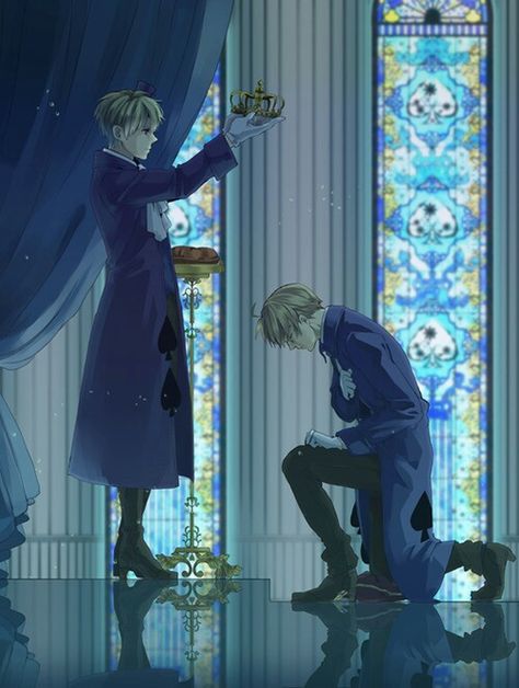 Queen Arthur (England) Crowning King Alfred (America) APH Cardverse (Best AU Ever) Cardverse Hetalia, Hetalia Cardverse, Beautiful Kingdom, Alfred F Jones, Hetalia Usuk, Hetalia England, Hetalia America, Hetalia Ships, Hetalia Axis Powers