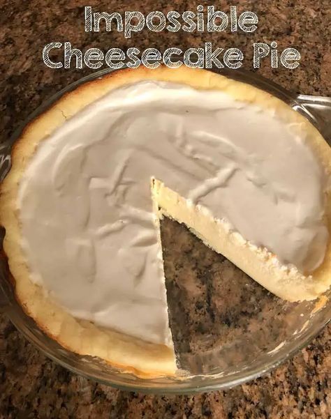 Impossible Cheesecake, Ww Cheesecake, Homemade Biscuit Mix, Cheesecake Pie Recipes, Impossible Pie, Cheesecake Pie, Bisquick Recipes, Biscuit Mix, Easy Pie