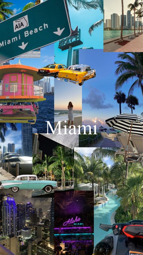 #american #miami #usa #holidays #aestheticbeach Miami Vision Board, Miami Aesthetic Beach, Miami Mood Board, Miami Trip Aesthetic, Places To Go In The Usa, South Beach Miami Aesthetic, Miami Aesthetic Wallpaper, Miami Beach Aesthetic, Miami Birthday