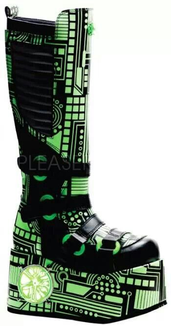 Cyberpunk Cyberpunk Boots, Clothes Alternative, Cowhide Boots, Boots Demonia, Boots For, Cybergoth Fashion, Angel Clothing, Demonia Boots, Boots 2020