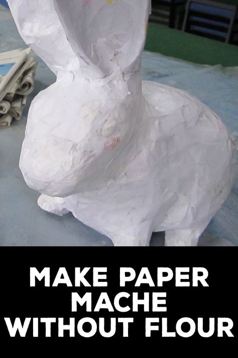 How to Make Paper Mache Without Flour Paper Mache Art Projects, Paper Mache Recipe, Paper Mache Paste, Paper Plate Animals, Flowers At Home, Paper Dragon, Paper Mache Projects, Making Paper Mache, Paper Mache Animals