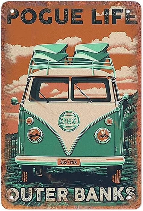 Crepe Store, Outer Banks Party, Outer Banks Room, Outer Banks Wallpapers, Cuban Decor, Van Hippie, Other Banks, Obx Summer, Travel Posters Vintage