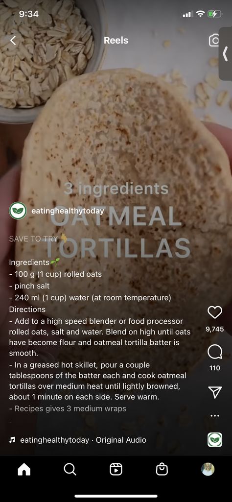 Oatmeal Tortillas Recipes, Oatmeal Tortillas, Oatmeal Tortilla Wraps, Oatmeal Tortillas Recipes Rolled Oats, Oat Tortilla Recipe, Oats Tortilla Recipes, Oat Wraps Recipe, Oat And Water Tortilla, Free Keto Recipes