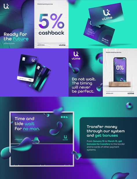 Utime : Branding for Fintech company :: Behance Bank Brand Identity Design, Branding Tech Company, Fintech Graphic Design, Fintech Branding Design, Tech Conference Branding, Fintech Brand Identity, Fintech Social Media Design, Fintech App Ui Design, Media Company Branding