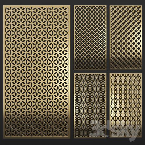 3d models: Other decorative objects - Decorative Partition CNC Panel 05 Wooden Jali, Cnc Panel, Cnc Jali, Decorative Partition, Window Grills, Jaali Design, Interior Design Layout, House Outer Design, Balcony Grill Design