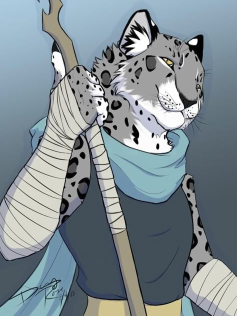 RPG catfolk Tabaxi Monk, Cat Wallpapers, Dnd Character Art, Anthro Art, Snow Leopard, Elder Scrolls, Dnd Characters, Skyrim, Character Portraits