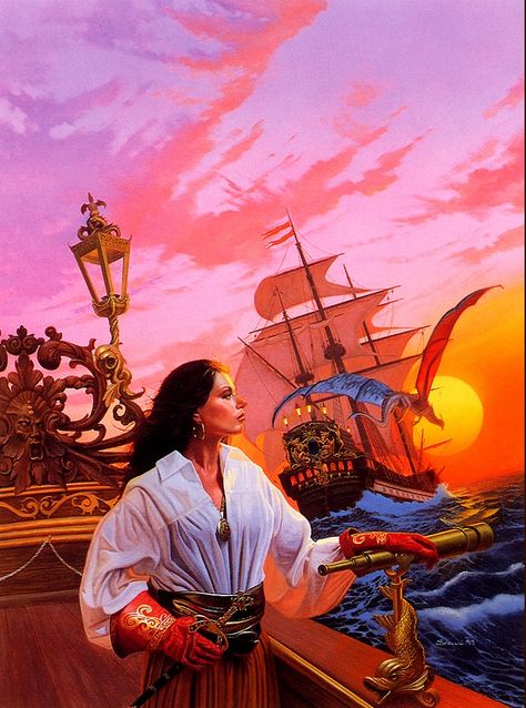 Stephen Youll (b.1965) — 'Ship of Magic' by Robin Hobb (742x1000) Liveship Traders, Robin Hobb Books, Robin Hobb, Pirate Books, Science Fiction Artwork, Pirate Art, Pirate Woman, Pirate Life, The Revenant