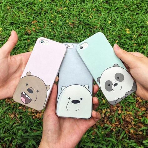 Bff Phone Cases, Friends Phone Case, Phone Case Diy Paint, Diy Phone Case Design, Decoden Phone Case, American Girl Doll Crafts, Girly Phone Cases, Burn Book, We Bare Bears