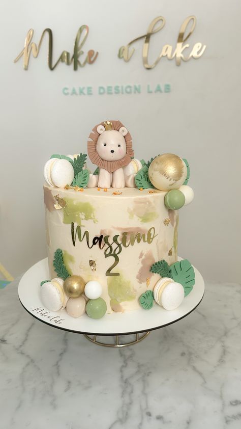 Safari Baby Shower Cake, Art Birthday Cake, Simba Lion, Lion King Cakes, Jungle Cake, Baby Boy 1st Birthday, 1st Birthday Cake, Art Birthday, Safari Baby Shower