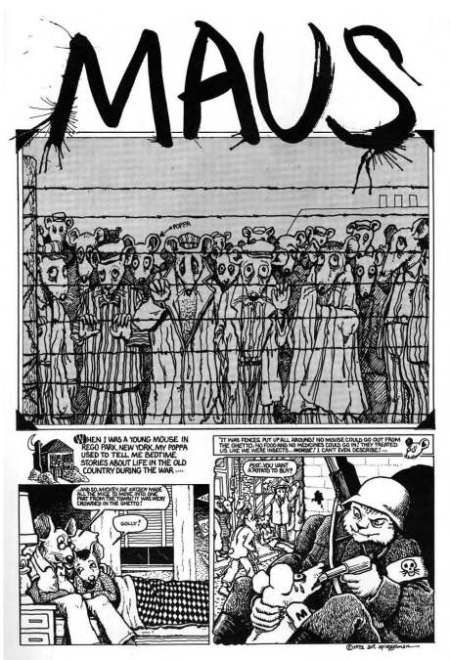 Graphic Novel Drawing, Maus Art Spiegelman, Library Essentials, Novel Drawing, Best Graphic Novels, Performance Task, Art Spiegelman, English Posters, Nonfiction Text Features