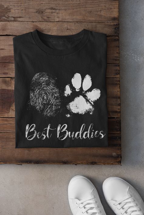 Dog Tshirt Ideas, Lounge Wear Aesthetic, Puppy Paw Print, Tops Amazon, Quilt Size Chart, Family Black, Puppy Paw Prints, Puppy Paw, Best Buddies