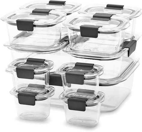 Rubbermaid Brilliance, Desain Pantry, House Essentials, Food Storage Container Set, Airtight Food Storage, Food Storage Container, Airtight Food Storage Containers, Glass Food Storage, Glass Food Storage Containers