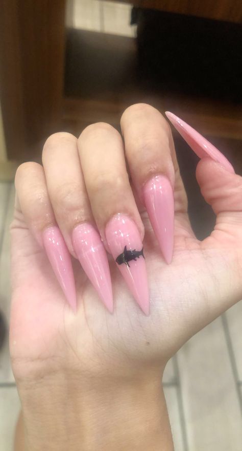 Pink Stiletto Nails, Statement Nail, Long Stiletto Nails, Long Stiletto, Hot Pink Nails, Nail Styles, Pink Swirls, Stiletto Nails, Makeup Nails