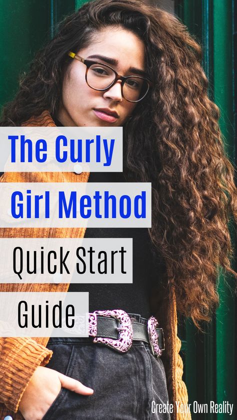 The Curly Girl Method, Layered Curly Hair, Quick Start Guide, Air Dry Hair, Curly Girl Method, Curly Hair Routine, Curly Hair With Bangs, Skateboarder, Curly Hair Care