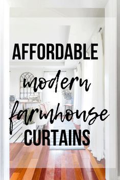 How To Make Your Own Curtains-A List of DIY Curtains You Can Make Yourself Amazon Farmhouse Curtains, French Cottage Curtain Ideas, Make Your Own Curtains, Rustic Curtains Living Room, Diy Curtains From Fabric, Rustic Curtain Ideas, Diy Curtains Ideas, Farmhouse Bedroom Curtains, Farmhouse Curtain Ideas