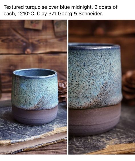 Amaco Blue Midnight Glaze Combinations, Brown Clay Glaze Ideas, Mayco Glaze Combos, Blue Midnight Glaze Combinations, Amaco Blue Midnight, Mayco Glaze Combinations Cone 6, Mayco Combinations, Mayco Glaze Combinations, Amaco Combinations