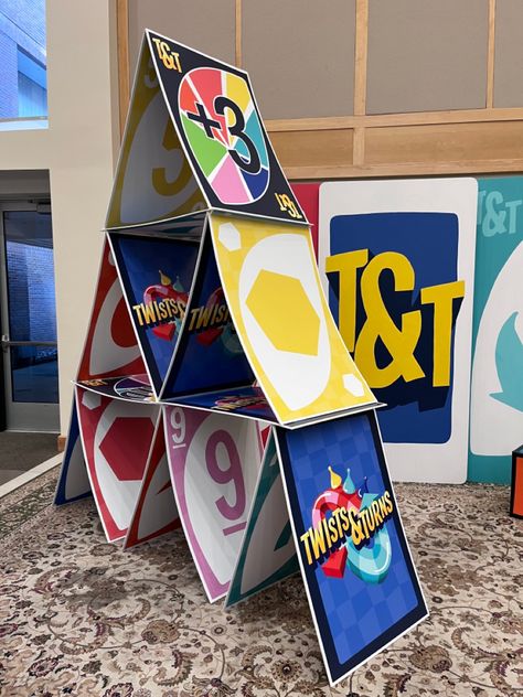 Giant Toys Props, Uno Decorations Ideas, Vbs Twists And Turns Decorations, Vbs 2023 Twists And Turns Decorating Ideas, Vbs Twists And Turns, Twist And Turns Vbs, Vbs 2023 Twists And Turns, Twists And Turns Vbs, Camping 2023