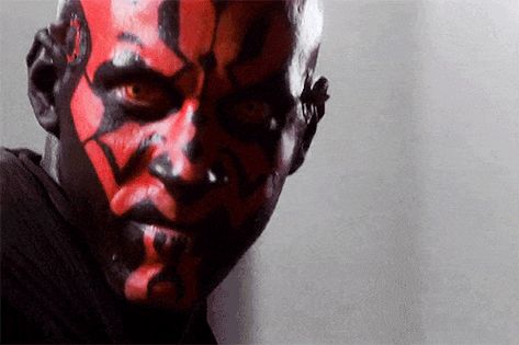 Darth Maul Gif, Dark Lord Of The Sith, Star Wars Gif, Mascaras Halloween, Comfort Movies, Sith Empire, Stars Wars, Sith Lord, The Phantom Menace