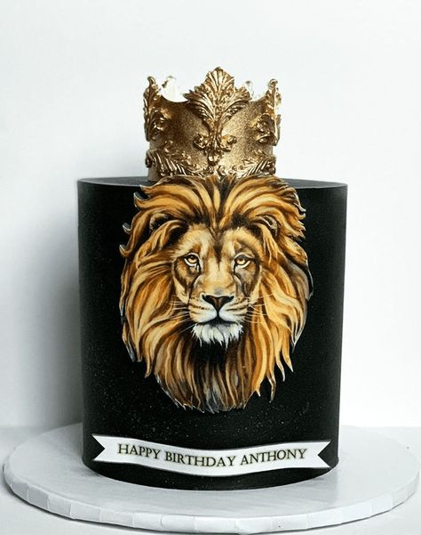 Lion Birthday Cake Ideas Images (Pictures) Lion Birthday Cake, Money Birthday Cake, Diva Cakes, Lion Cake, Rodjendanske Torte, Cake For Boyfriend, Unique Birthday Cakes, Pastel Cakes, Birthday Cake For Him