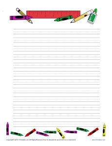 School Themed Lined Writing Paper for Kids! www.k12reader.com Free Printable Lined Paper, Reading And Writing Worksheets, Lined Paper Template, 1000 Word Essay, School Lines, Printable Lined Paper, Handwriting Paper, Writing Template, Lined Writing Paper