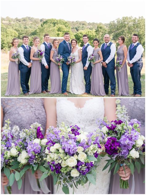 Wisteria Wedding Colors, Lavender Wedding Theme, Wisteria Wedding, Lavender Bridesmaid, Country Ranch, Sheath Wedding Gown, Purple Wedding Theme, Bridesmaid Colors, Lilac Wedding